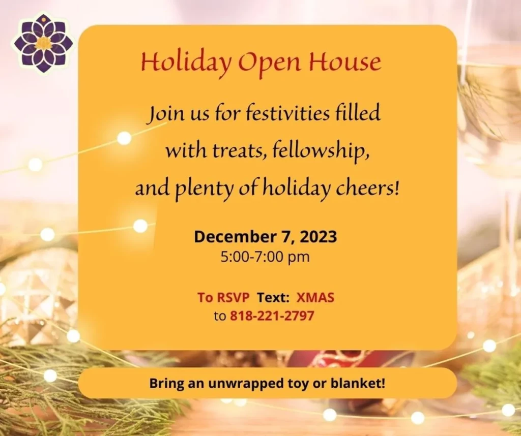 Open House and Holiday cheer December 7, 2023 5 to 7 pm